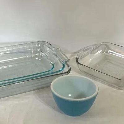 Pyrex Casserole Dishes And Vintage Pyrex Bowl