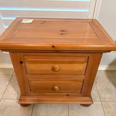 Nightstand With Ottoman And Pillows