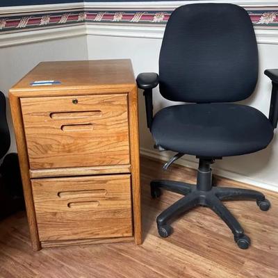 2 Drawer File Cabinet And Desk Chair