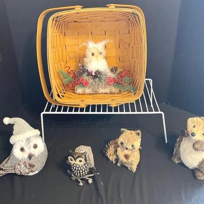 Owl And Hedgehog Decor