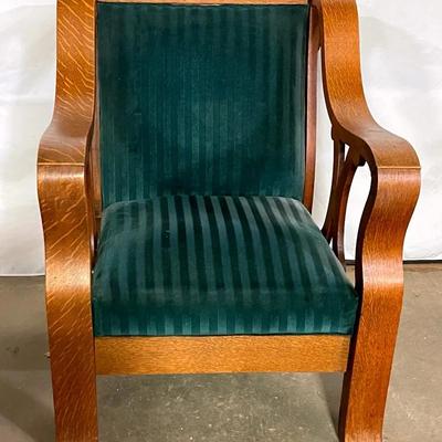 Art Deco Oak Arm Chair