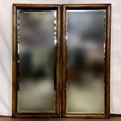 Two Large Hanging Mirrors