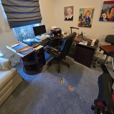 Sale Photo Thumbnail #31: Office Desk and Leather Chair
Dell Desktop; Scanner; Printer; Dell Monitor