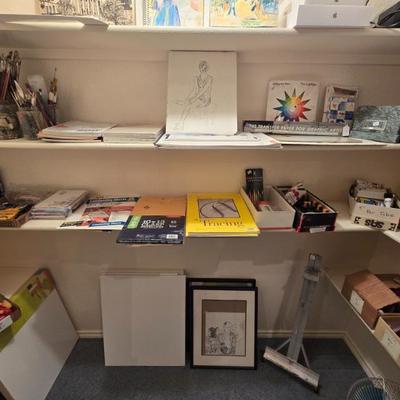 Sale Photo Thumbnail #39: Paint Supplies; The Color Star by Joannes Itten; Oil Paint; Brushes, Prismacolor