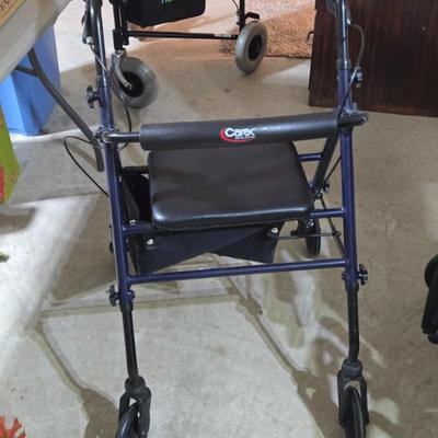 Sale Photo Thumbnail #114: Carex Steel Rollator Walker