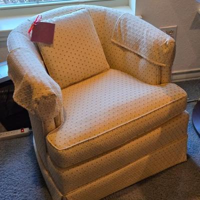 Sale Photo Thumbnail #37: Carr & Company swivel lounge chair