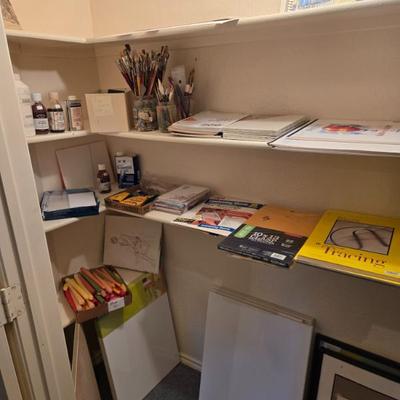 Sale Photo Thumbnail #41: Paint Supplies; The Color Star by Joannes Itten; Oil Paint; Brushes, Prismacolor