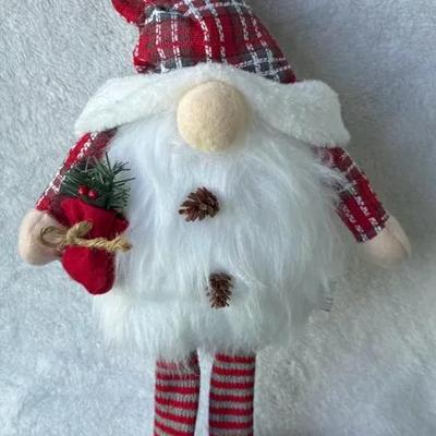 Lighted Christmas Gnome Decoration – Plush Holiday Figure w/ LED Lights, 22” Tall