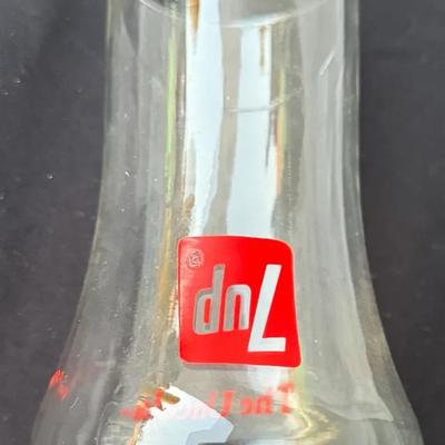 Vintage 7UP “The Uncola” Clear Glass Carafe Pitcher | Soda Advertising Promo