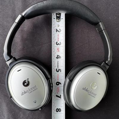 Able Planet Linx Audio Over-Ear Headphones – Silver & Black – Folding Design