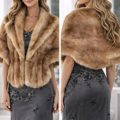 Vintage Real Fur Jacket with Shawl Collar – Monogrammed Lining
