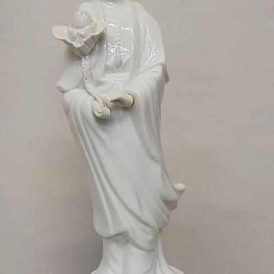 Blanc de Chine Porcelain Statue of Guanyin.