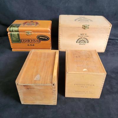 Wood Cigar Boxes 