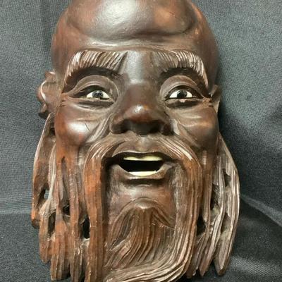 Decorative Carved Wood Wall Mask
