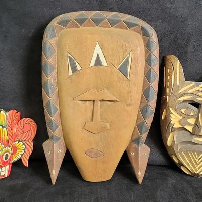 Sri Lanka/Taiwanese/Other Carved Masks 