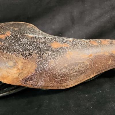 Brooks Leather Bicycle Saddle w/ Springs (c. 1910s–1930s)