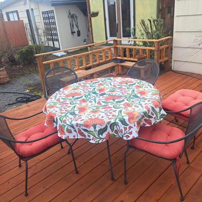 Black Metal Mesh Patio Set