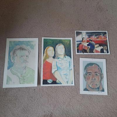 K. Bacon "Long Shave Man" & Other Works of Art