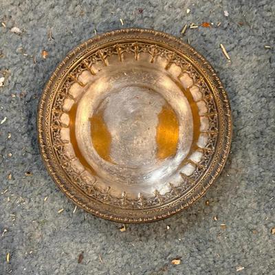 Vintage Reed & Barton Silver Plate Nut Dish / Coaster – Pattern 1202