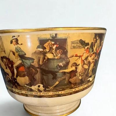 Norman Rockwell "Yankee Doodle" Gorham Fine China Bowl – 1976 Limited Edition Bicentennial