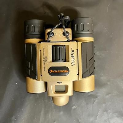 Celestron VistaPix Digital Camera Binoculars with Case, Manual & Software - Tested for Power