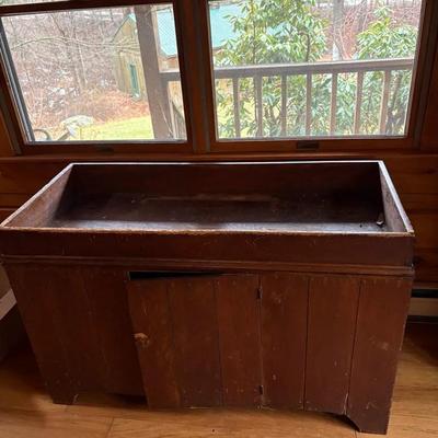 Antique Wooden Dry Sink Cabinet