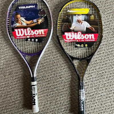 NEVER USED - Pair of Wilson Tennis Racquets - Triumph and Fusion XL
