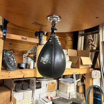 Everlast Adjustable Speed Bag Platform with Leather Speed Bag