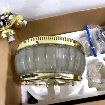 AU310PD Harbor Breeze Brass Ceiling Fan/Light Fixture