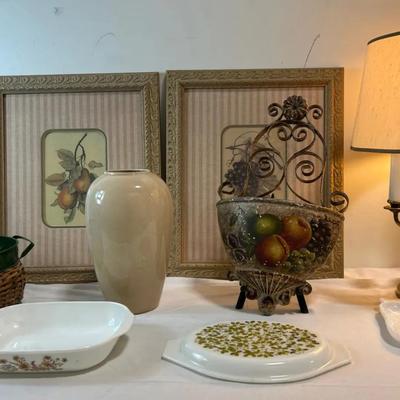 BQ109 Vintage Dining - Pyrex, Milk Glass & More