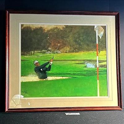 BN775 “Sand Wedge" Framed Print By Bart Forbes