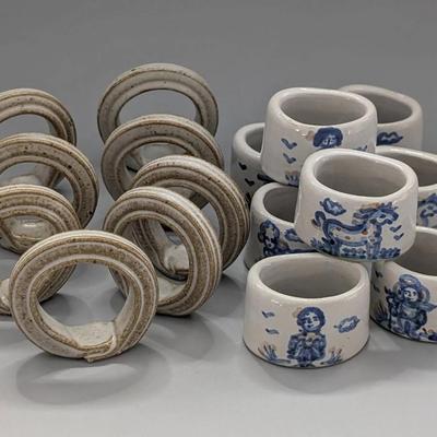 Artisanal Pottery Napkin Rings 
