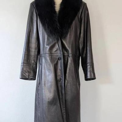 Preston & York Leather Coat