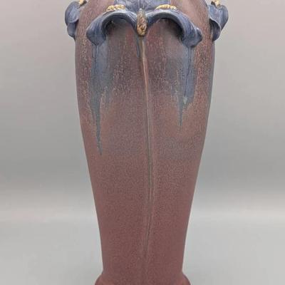 Ephraim Faience Pottery Blooming Prairie Vase