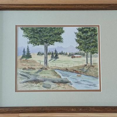 Watercolor by Jerry Steffen - Springtime at the Creek