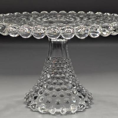 1940's Duncan & Miller Dewdrop Pedestal Cake Stand 