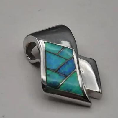 Sterling Silver Inlay Pendant