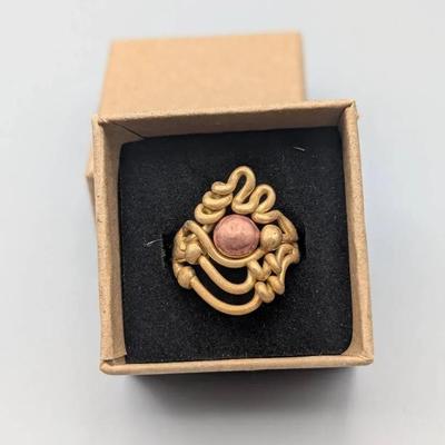 Modernist Mixed Metal Ring