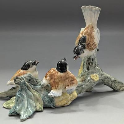 Stangl Pottery Chickadees on a Branch