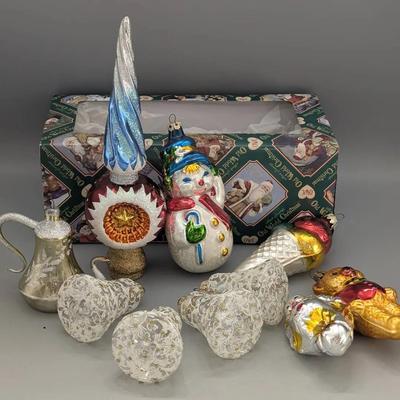 Blown Glass Christmas Ornaments 