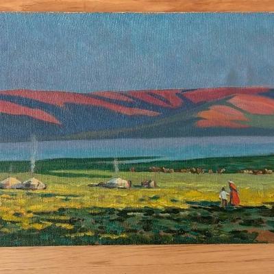Yurt Mongolian Painting
