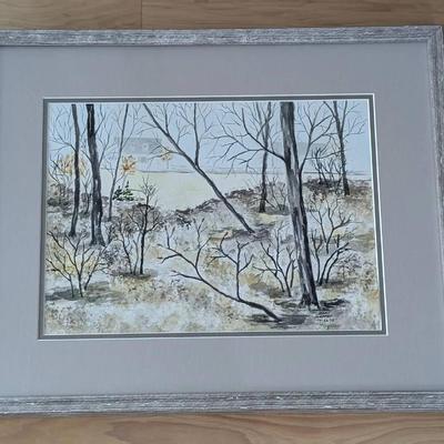 Watercolor by Jerry Steffen - Late Autumn