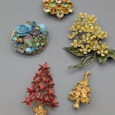 Mid Century Brooches