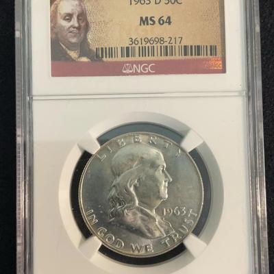 1963 D 50C MS 64