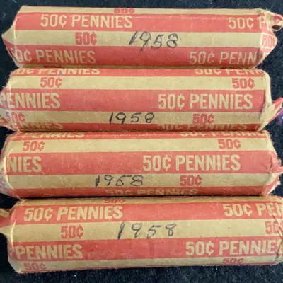 1958 - 50 Cent Pennies