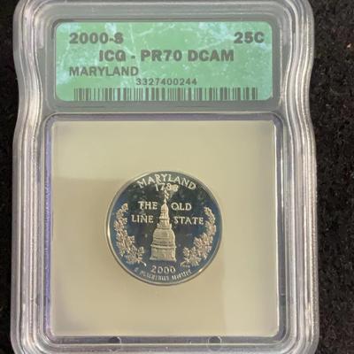 2000 – S 25C ICG - PR70 DCAM Maryland 