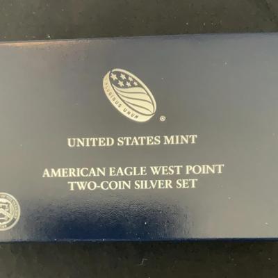 2013 - American Eagle West Point Two Coin Silver Set 