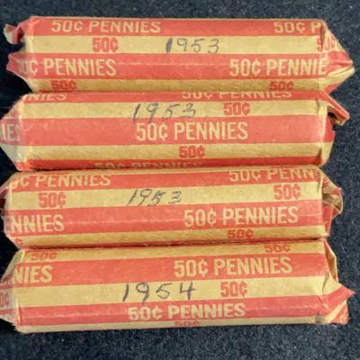 1953 - 1954 50 Cent Pennies
