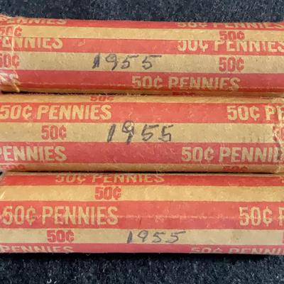 1955 50 Cent Pennies