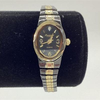 Sale Photo Thumbnail #28: Precision by GRUEN Black and Gold-Tone Quartz Watch